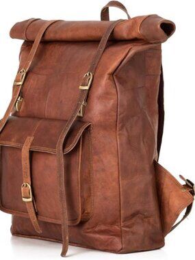 Vintage Genuine Leather Backpack Leeds, Travel Backpack, Laptop Backpack